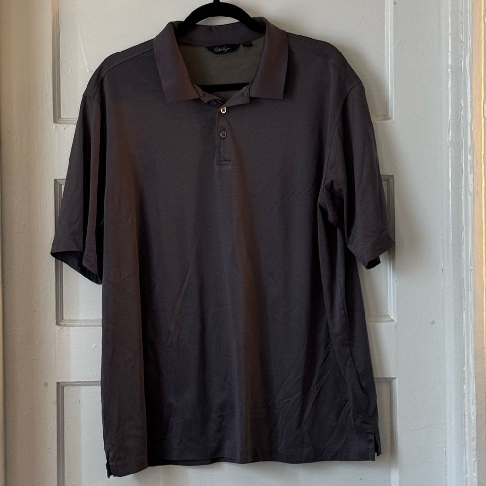 Walter Hagen Performance 11 Gray Pima Cotton Polo Size XL